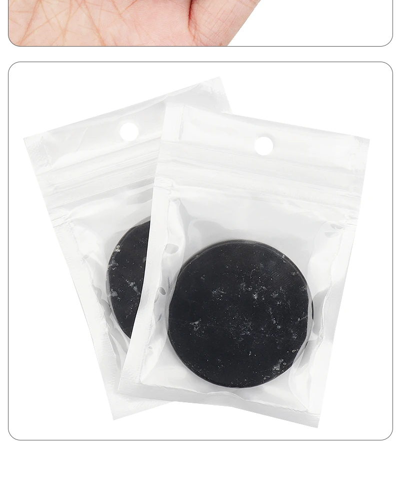 Black Eyelash Grafting Gasket Round Pallet Jade Stone Eyelash Extension Glue Pallet Holder Pad For Eyelash Extensions Tools