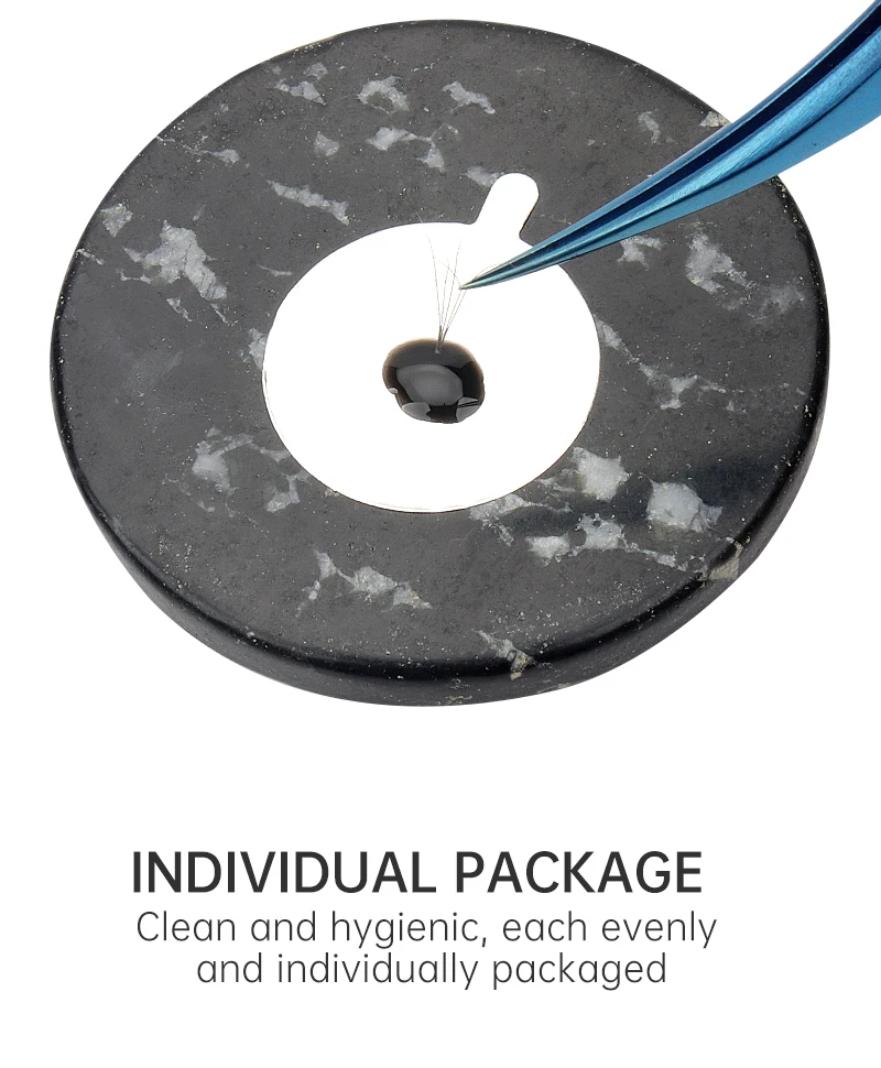 Black Eyelash Grafting Gasket Round Pallet Jade Stone Eyelash Extension Glue Pallet Holder Pad For Eyelash Extensions Tools