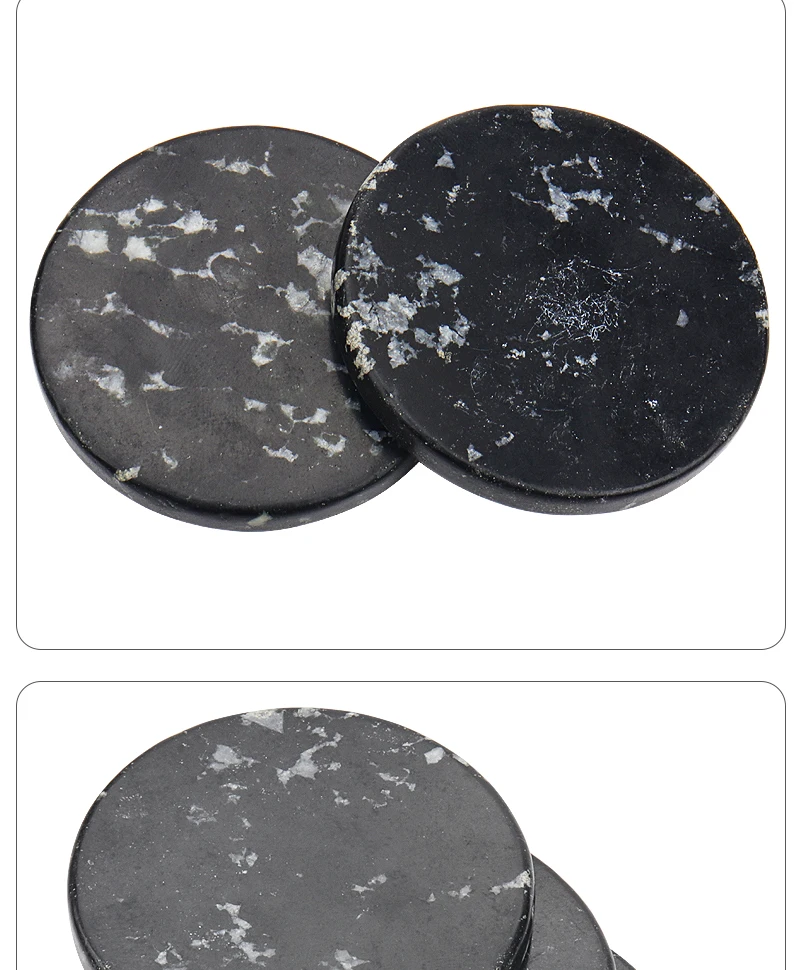 Black Eyelash Grafting Gasket Round Pallet Jade Stone Eyelash Extension Glue Pallet Holder Pad For Eyelash Extensions Tools