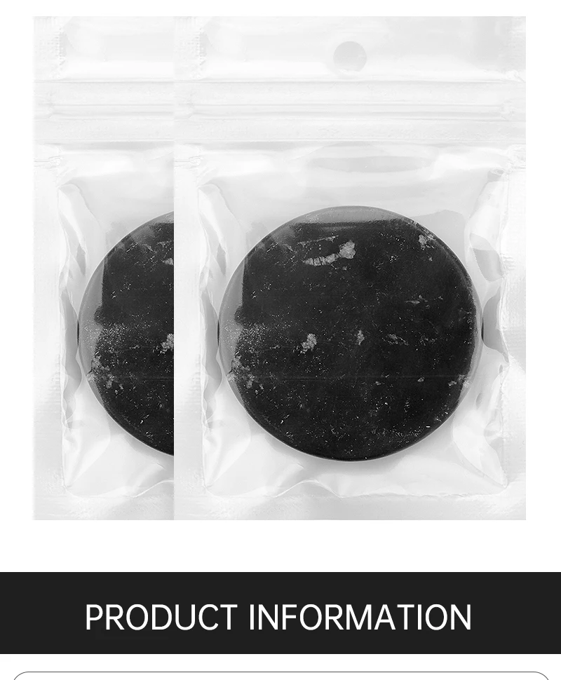 Black Eyelash Grafting Gasket Round Pallet Jade Stone Eyelash Extension Glue Pallet Holder Pad For Eyelash Extensions Tools