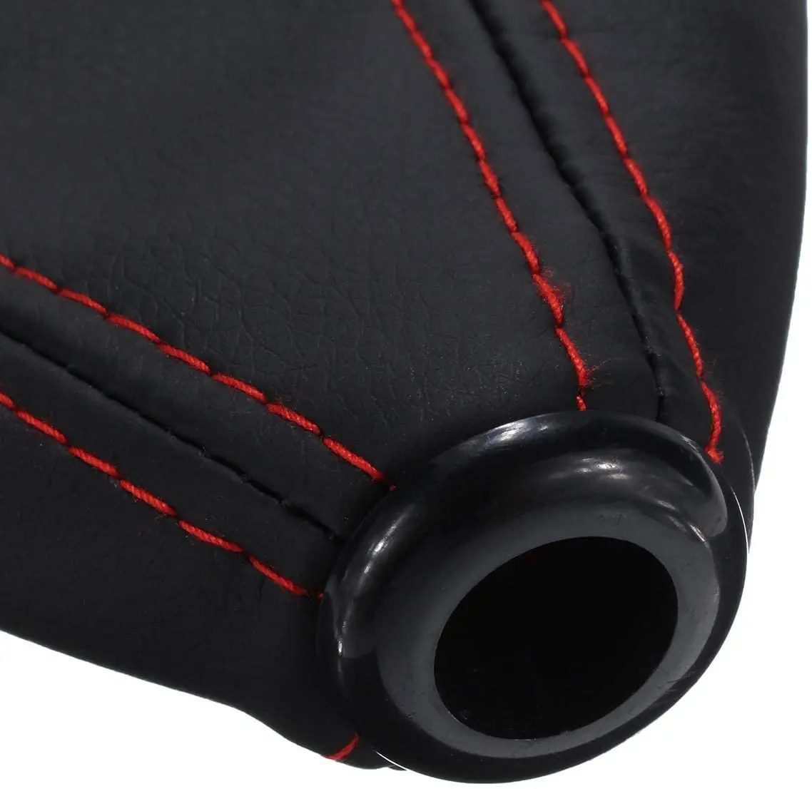New 16mm Universal Car Gear Shift Collars PU Leather Carbon Fiber Auto Car Manual Stick Shifter Knob Gear Shift Boot Cover