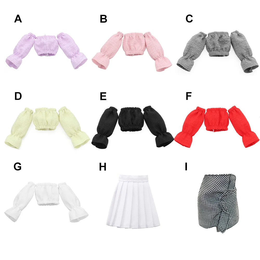New Fashion Doll Clothes T-shirt Skirt Candy Color Pants Dolls Dress For 29CM Girl Clothes Casual Wear Dolls Accessories