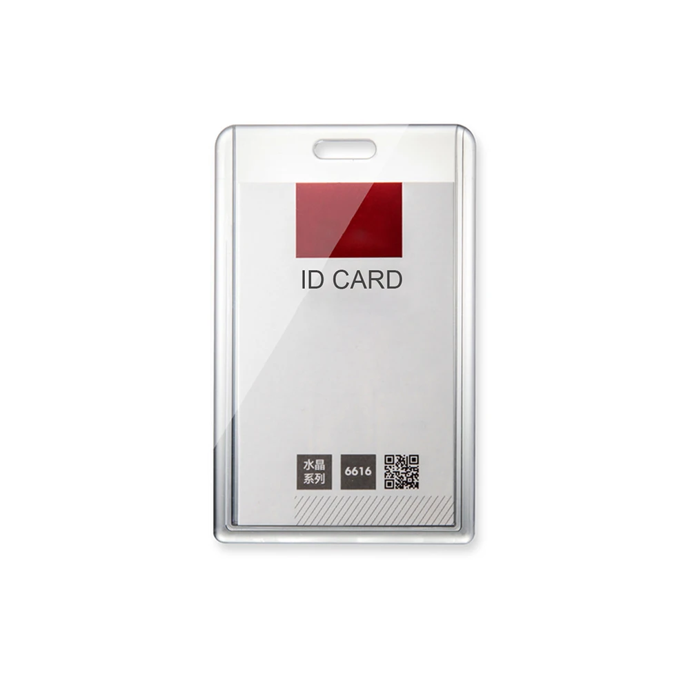 1 Pcs Horizon/vertical Acrylic Transparent Bank Credit Card Holders Badge Holder Bus Card ID Holders High quality Wholesale