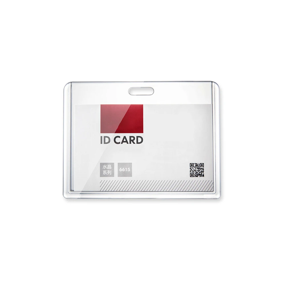 1 Pcs Horizon/vertical Acrylic Transparent Bank Credit Card Holders Badge Holder Bus Card ID Holders High quality Wholesale