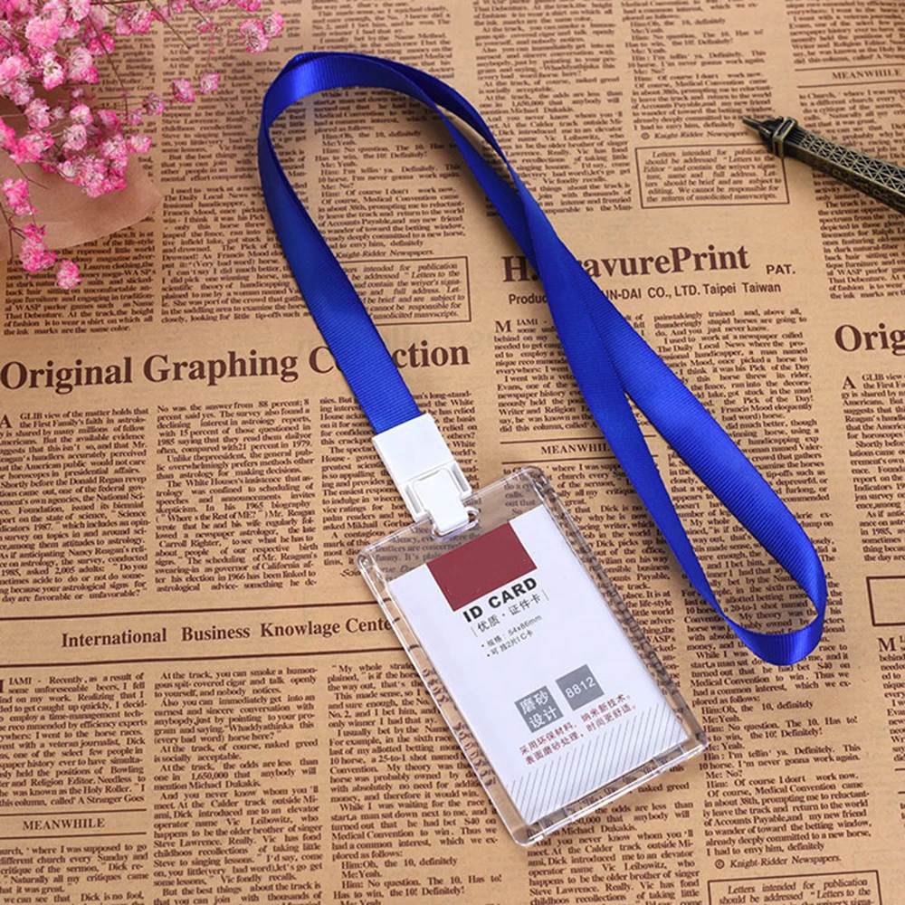1 Pcs Horizon/vertical Acrylic Transparent Bank Credit Card Holders Badge Holder Bus Card ID Holders High quality Wholesale