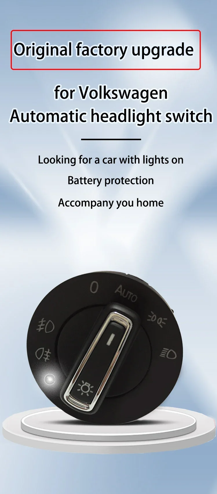 Auto Headlight Lamp Control Switch Light Sensor Module for VW Golf 7 6 MK6 Mk7 Jetta MK5 Tiguan MK2 Passat Tuning Polo Santana