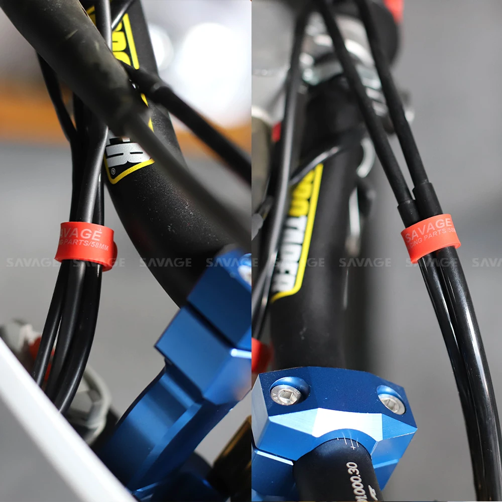Fixing Tension Strap Silicone Bandage Universal Motorcycle Accessories Oil Pipe Hose/Throttle/Brake Clutch Cable/Wire Motocross