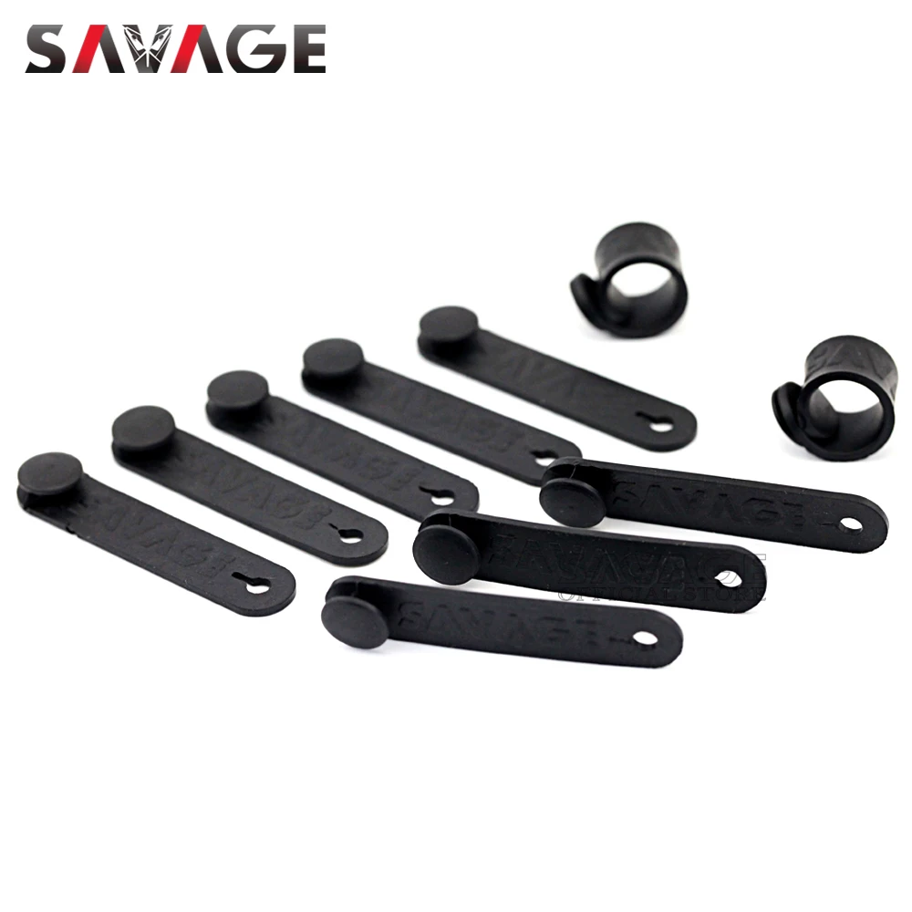Fixing Tension Strap Silicone Bandage Universal Motorcycle Accessories Oil Pipe Hose/Throttle/Brake Clutch Cable/Wire Motocross