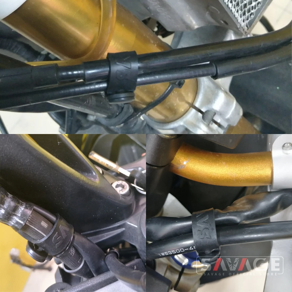 Fixing Tension Strap Silicone Bandage Universal Motorcycle Accessories Oil Pipe Hose/Throttle/Brake Clutch Cable/Wire Motocross