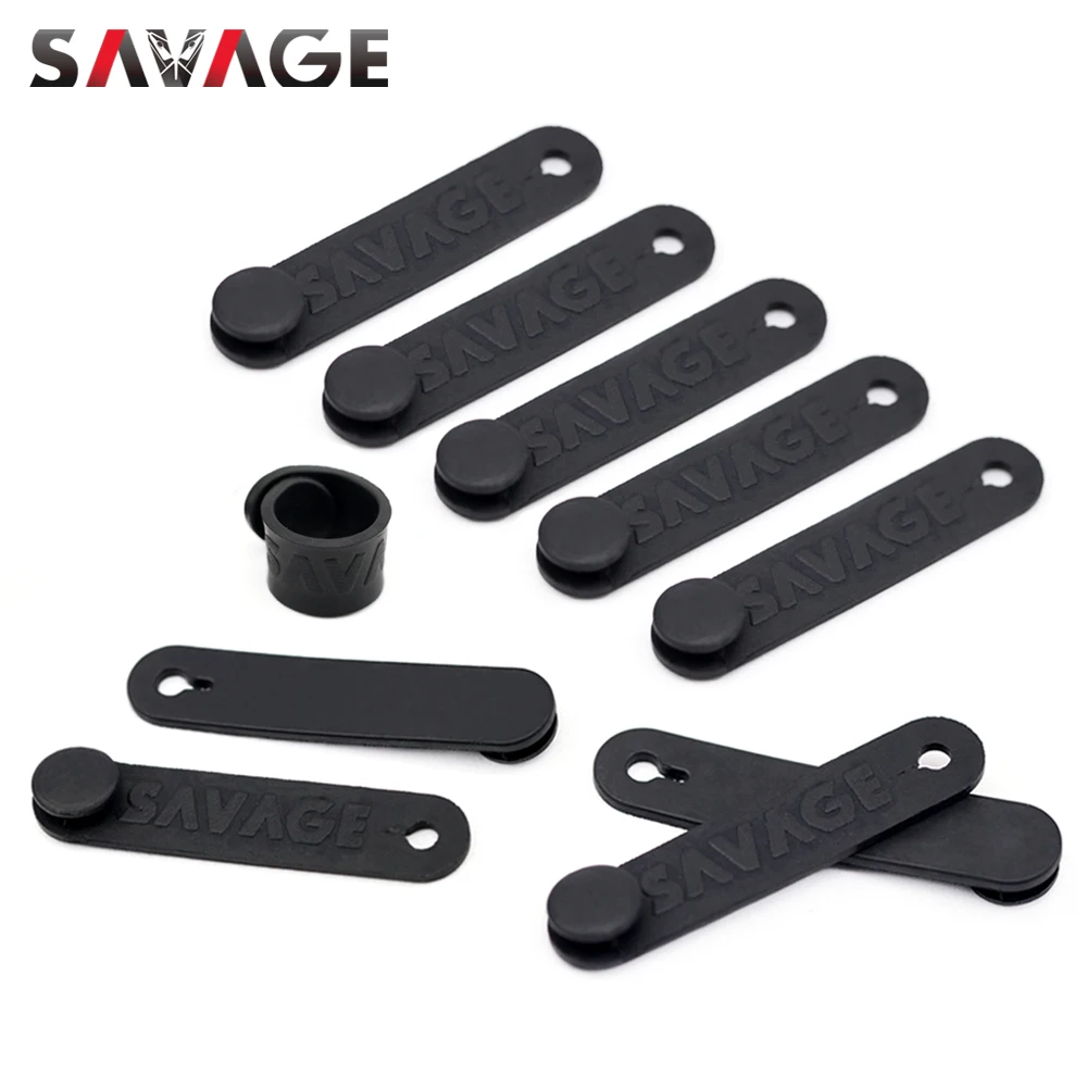 Fixing Tension Strap Silicone Bandage Universal Motorcycle Accessories Oil Pipe Hose/Throttle/Brake Clutch Cable/Wire Motocross