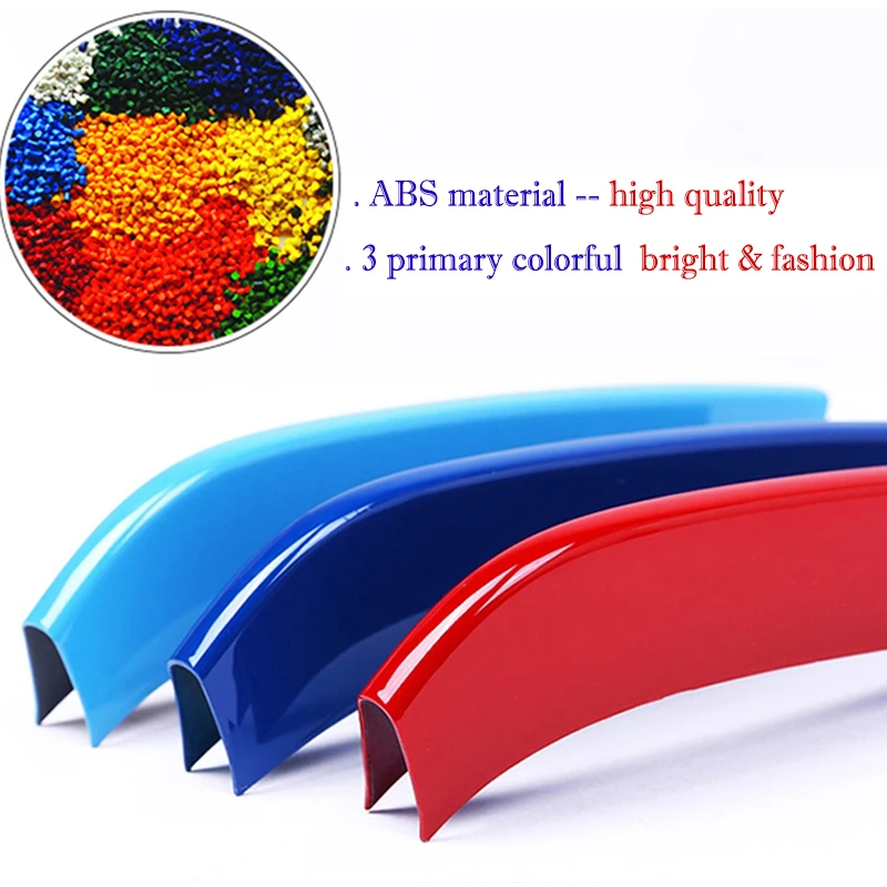 3Pcs Car Grill Stickers Strip Cover Trim For BMW F40 F20 F21 E87 E82 E81 E88 AUTO Racing Grille Accessories