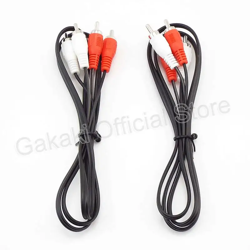 Dual RCA Male to 2 RCA Male Cable Stereo Audio Cable AV for DVD TV CD Sound Amplifier