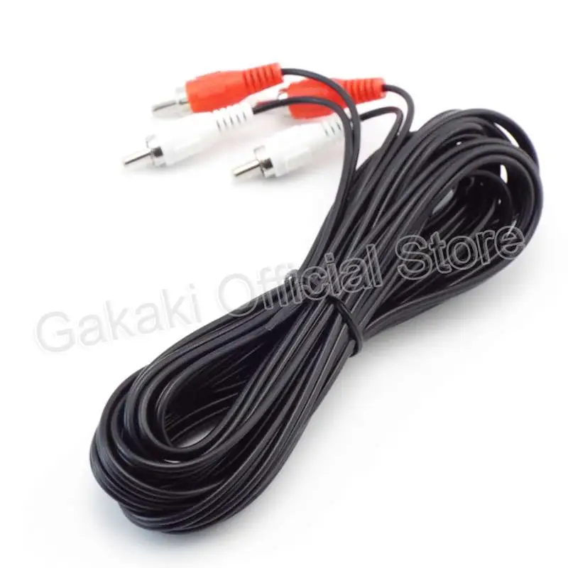 Dual RCA Male to 2 RCA Male Cable Stereo Audio Cable AV for DVD TV CD Sound Amplifier