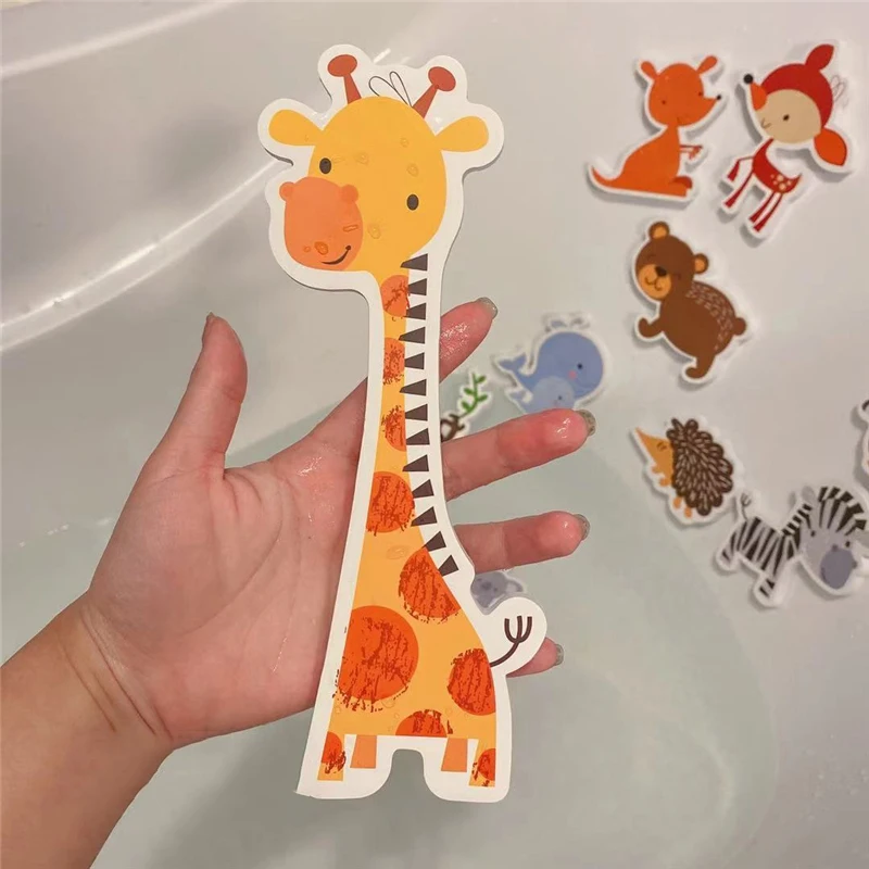 Kids Bathroom Toys Bathtub Soft EVA Paste Early Education DIY Sticker Puzzles Non Toxic Kids Fun Foam Sea Animal Bath Set Toys