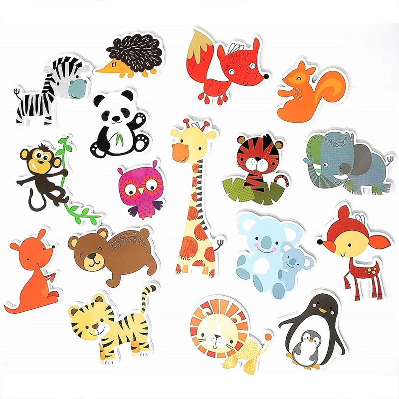 Kids Bathroom Toys Bathtub Soft EVA Paste Early Education DIY Sticker Puzzles Non Toxic Kids Fun Foam Sea Animal Bath Set Toys