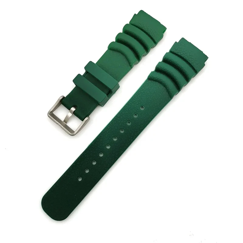 Diving Resin Watch Band for Seiko Silicone Waterproof Soft Rubber Wristband 18/20/22mm Men Sport Bracelet Accessory