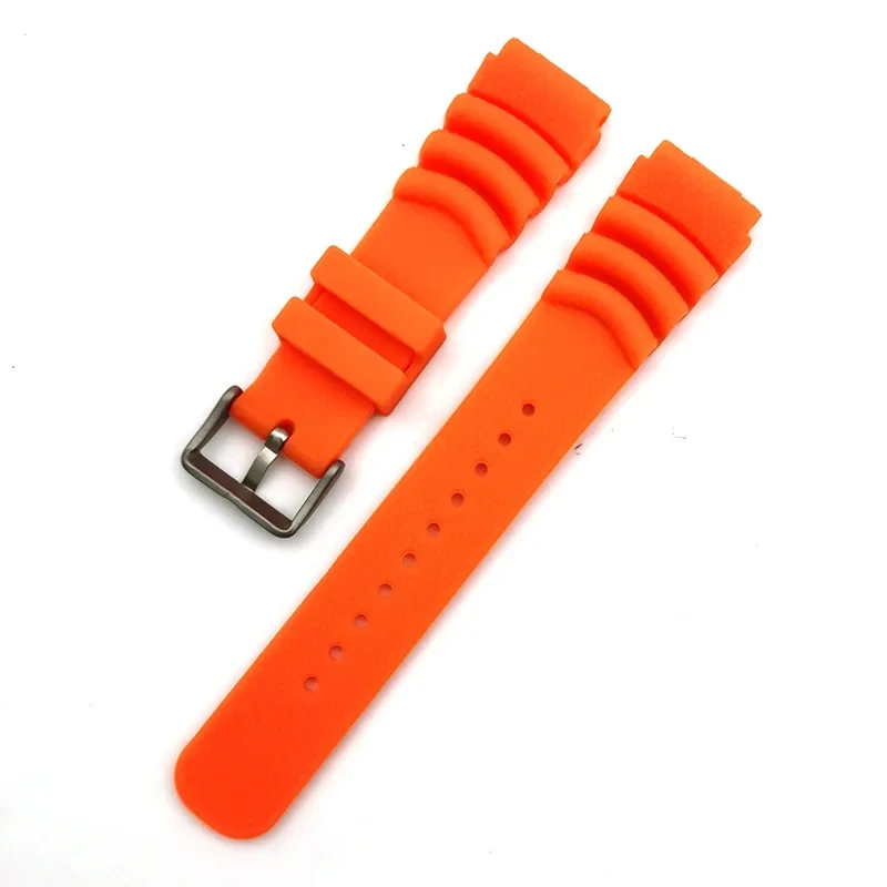 Diving Resin Watch Band for Seiko Silicone Waterproof Soft Rubber Wristband 18/20/22mm Men Sport Bracelet Accessory