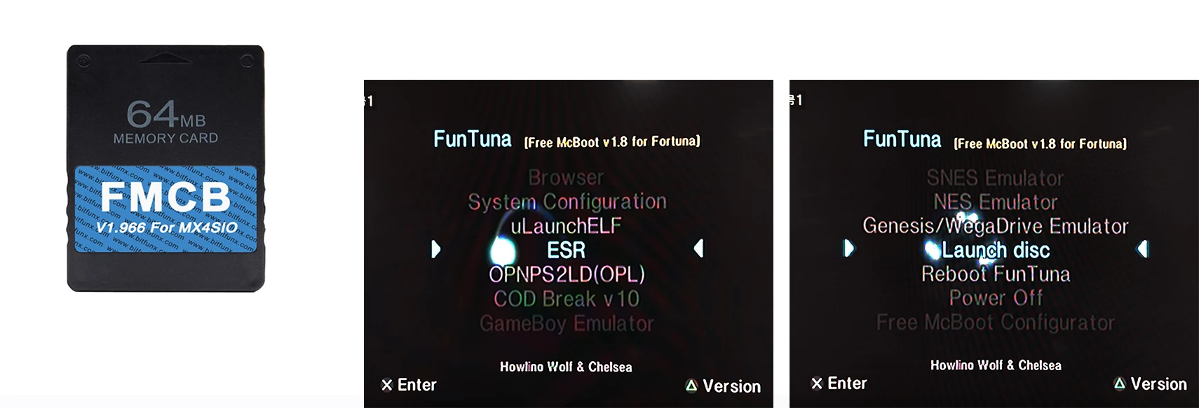 BitFunx V1.966 8/16/3264MB FMCB PS2 Card OPL 1.2.0 For MX4SIO SIO2SD TF/SD Card Adapter For Playstation2 Fat Game Consoles