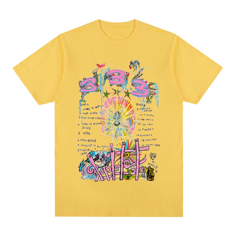 Bladee 333 Hip Hop T-Shirt Swedish Cotton Men T Shirt New TEE TSHIRT Womens Tops