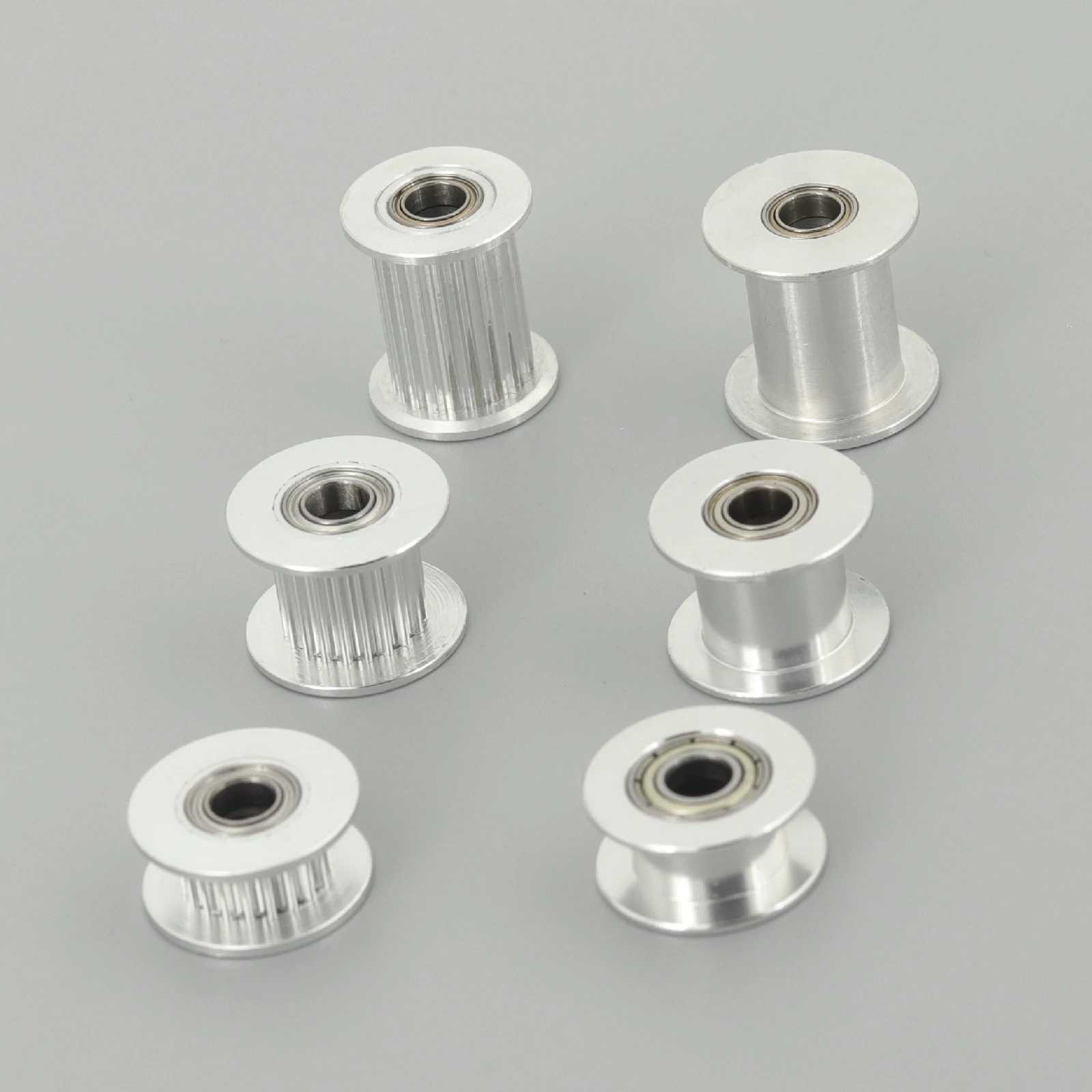 GT2 2GT 20 Teeth Synchronous Timing Idler Pulley Bore 3 4 5 6 8mm With Bearing For 6 10 15mm Belt 3D Printer Accessories