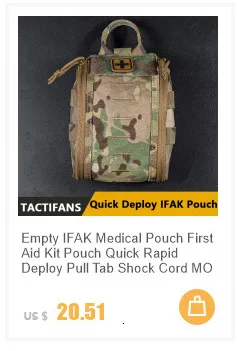 Roll 1 Trauma Pouch IFAK Medical Kits Storage Belly Hunting Waist Bag For Battle Belt D3CRM MK4 Plate Carrier Tactical Vest