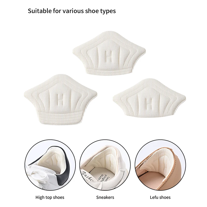 6pair/12pcs Insoles Heel Pads Lightweight For Sport Shoes Adjustable Size Back Sticker Antiwear Feet Pad Cushion Insole Heel