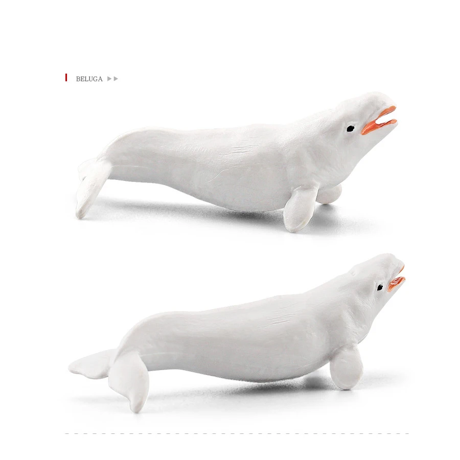 Realistic Polar Animals Model Figurines Toy Arctic Animal Figures Polar Bear Reindeer Seal Wolf Rabbit Arctic Fox Igloo 10PCS