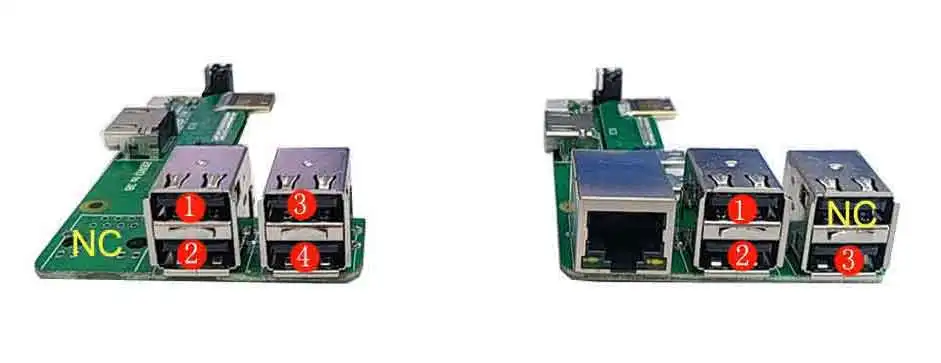 Raspberry Pi Zero 2w to 3B/4B interface adapter Zero to Pi3/Pi4 / Pi5 Expansion Board Zero Pi0 USB HUB RJ45 HAT