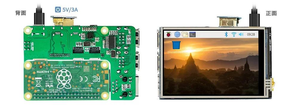 Raspberry Pi Zero 2w to 3B/4B interface adapter Zero to Pi3/Pi4 / Pi5 Expansion Board Zero Pi0 USB HUB RJ45 HAT