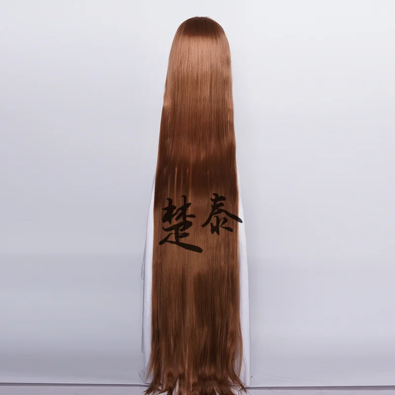60inch 150cm Long Women Cosplay Wigs 5 Colors Straight Black White Silver Grey Brown Pink Synthetic Hair Halloween Party Role