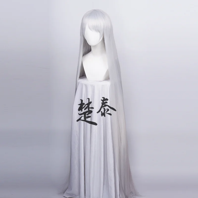 60inch 150cm Long Women Cosplay Wigs 5 Colors Straight Black White Silver Grey Brown Pink Synthetic Hair Halloween Party Role