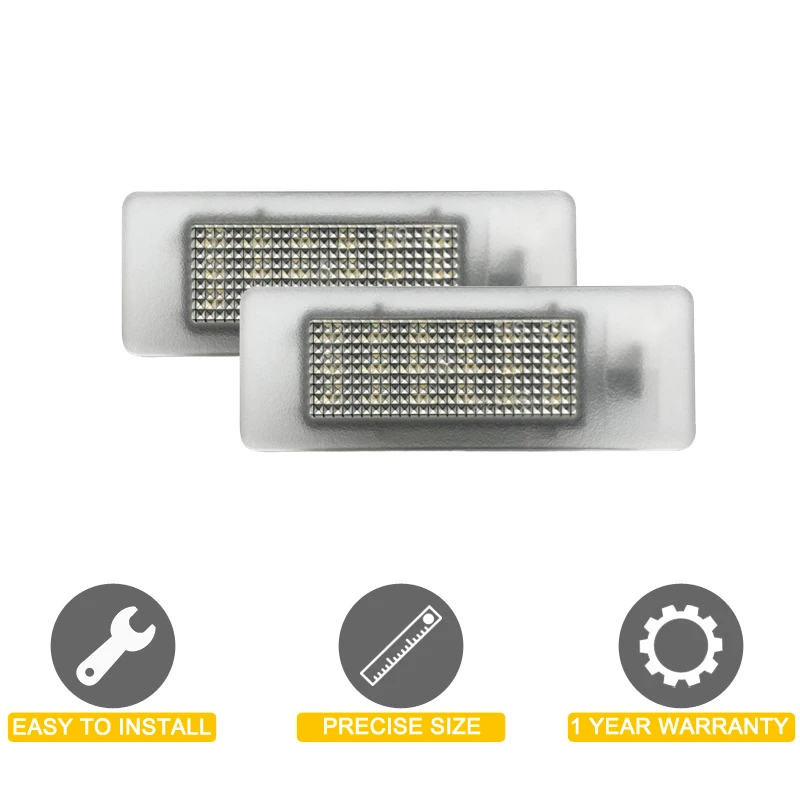 LED Number Plate Lamp For Renault Koleos Clio Logan Sandero Talisman Trafic Stanga Samsung White License Plate Light Assembly