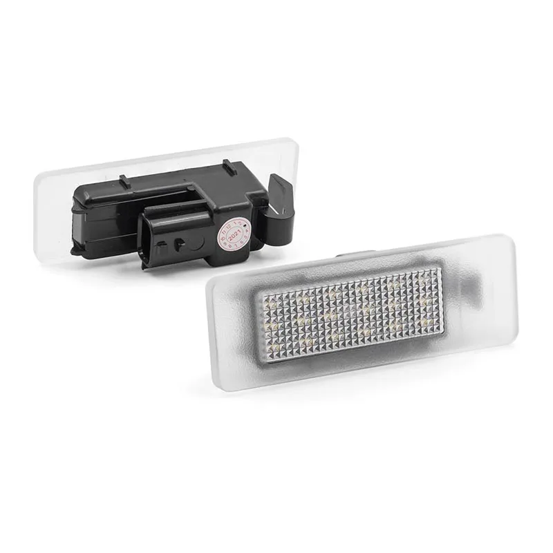 LED Number Plate Lamp For Renault Koleos Clio Logan Sandero Talisman Trafic Stanga Samsung White License Plate Light Assembly