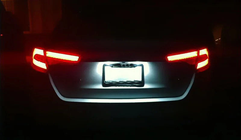 LED Number Plate Lamp For Renault Koleos Clio Logan Sandero Talisman Trafic Stanga Samsung White License Plate Light Assembly
