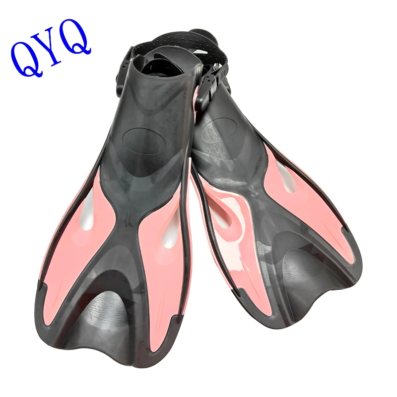 QYQ Frog Shoes Adult Fins with Adjustable Buckles Open Heels Designed for Snorkeling Scuba Diving