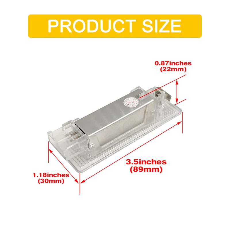 12V LED Luggage Trunk Lamp For Seat Alhambra Altea Cordoba/Vario Ibiza Toledo Leon White Luggage Compartment Light Assembly