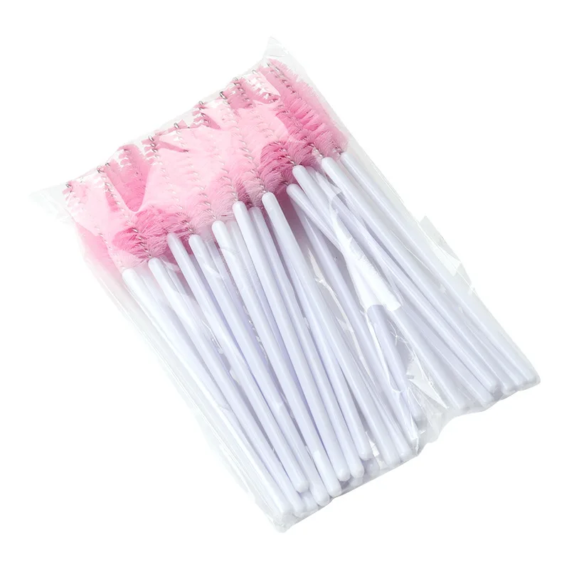 25pcs Eyelashes Extension Supplies Makeup Brushes Mascara Wand Microbrush Eyebrow Eyelash Cosmetics Applicator Spoolie Brush