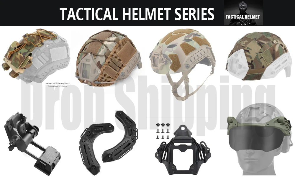 Helmet Inner Padding Kit Tactical Helmet Soft Breathable Protective Pad Memory Foam Pads M-LOCK Fast High Cut Helmet Accessories