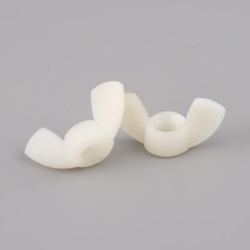 M3 M4 M5 M6 M8 M10 M12 Black White Nylon Nut Wingnut Butterfly Nut Plastic Wing Nuts