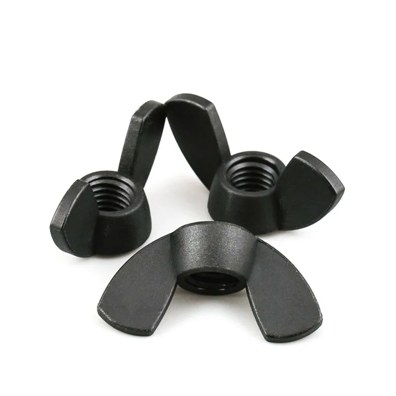 M3 M4 M5 M6 M8 M10 M12 Black White Nylon Nut Wingnut Butterfly Nut Plastic Wing Nuts