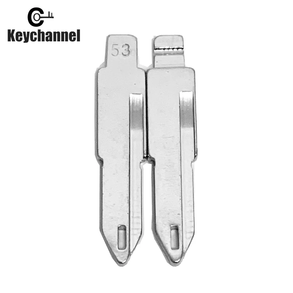 10pcs NE72 Car Key Blade #53 KD Remote Blank for Citroen Peugeot 206 Renault Clio2 Duster Logan for KEYDIY VVDI Xhorse Remote