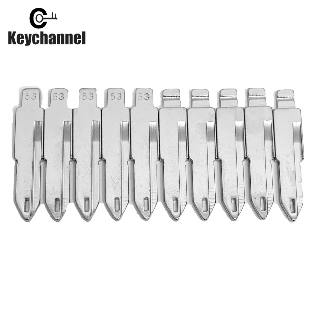 10pcs NE72 Car Key Blade #53 KD Remote Blank for Citroen Peugeot 206 Renault Clio2 Duster Logan for KEYDIY VVDI Xhorse Remote