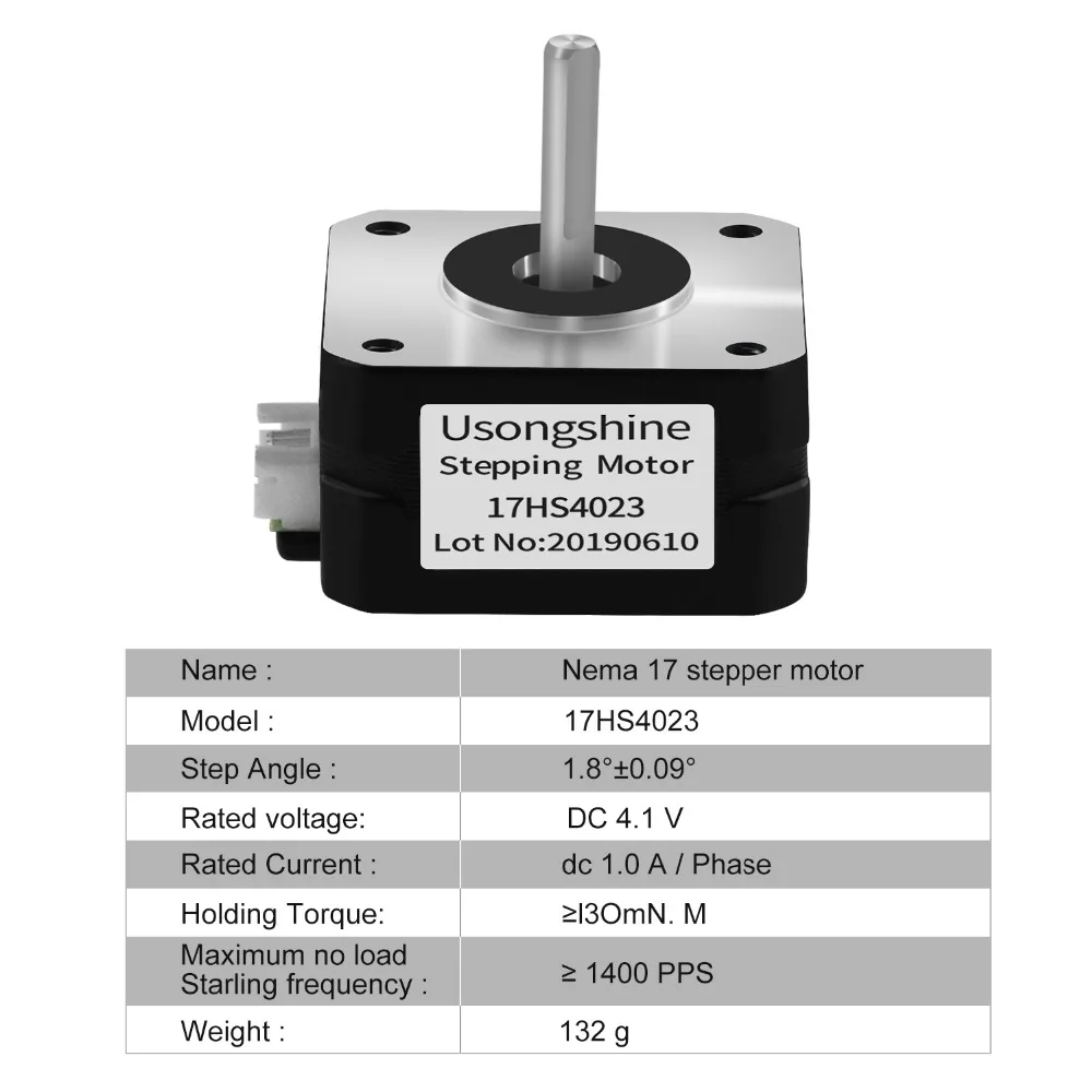 Nema17 17HS4023 For 3D Printer Extruder 4 Lead Nema 17 22mm 42 Stepper Motor 42*42*23mm 1.0A 12V 14N.cm CNC Laser Engraver Motor