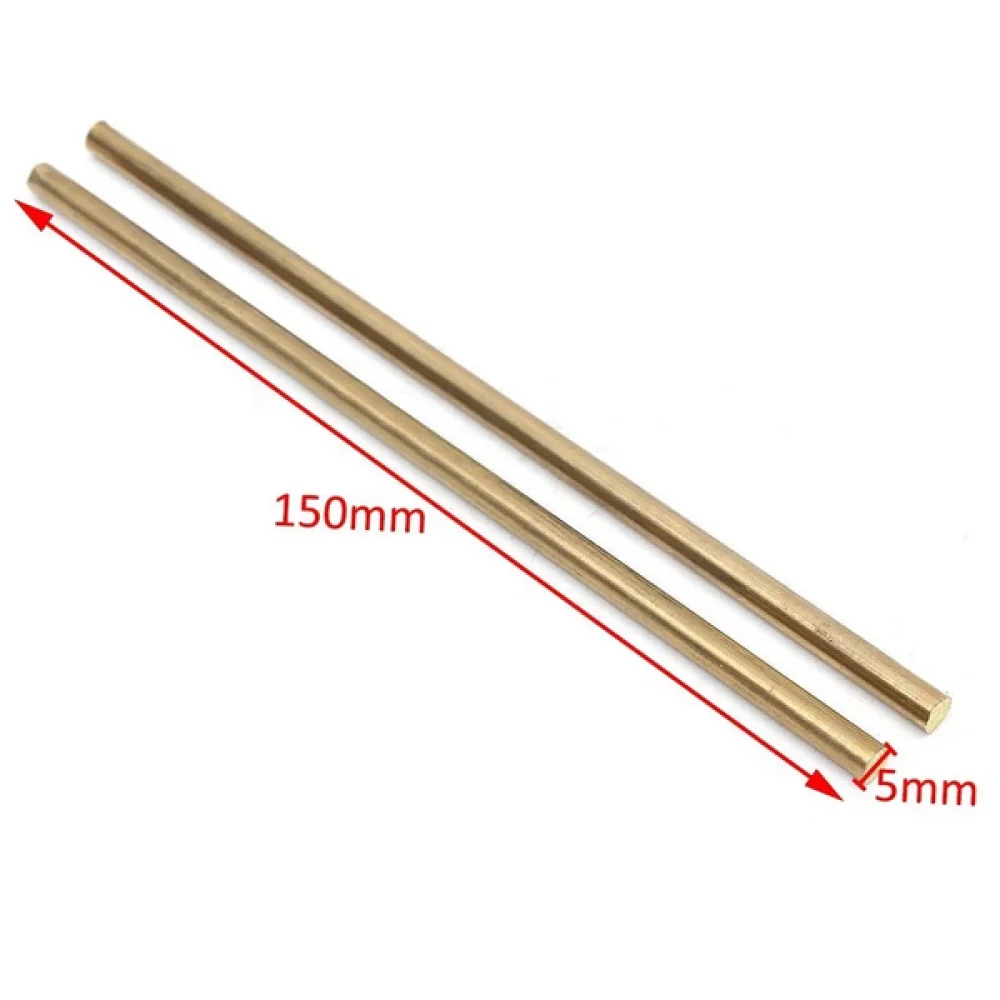 1/5/10 Pcs Brass Round Bar Diameter 1.6/2/3/4/5/6/8/10/12/14/16/18/20 Mm Brass Rod Knife Handle Rivet Screw Mosaic Tools