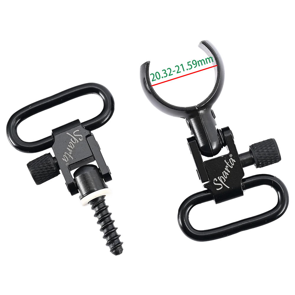 Sparta Sling Swivels .800"- .850" (20.32-21.59mm) Tube Hoop For Most 12 Gauge Shotguns 1 Inch Shoulder Strap SSS-15932