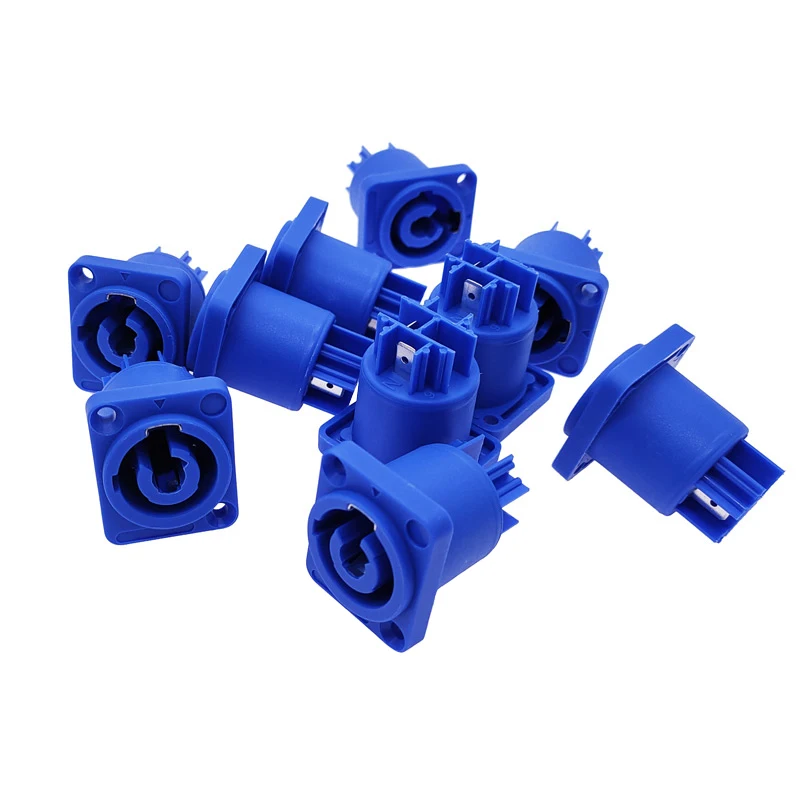 25PCS Powercon Connector 3 Pins 20A 250V Power Speaker Panel Socket Female For LED Screen Stage Lighting