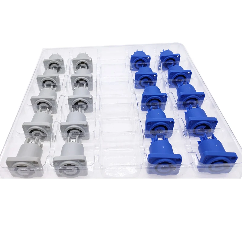 25PCS Powercon Connector 3 Pins 20A 250V Power Speaker Panel Socket Female For LED Screen Stage Lighting