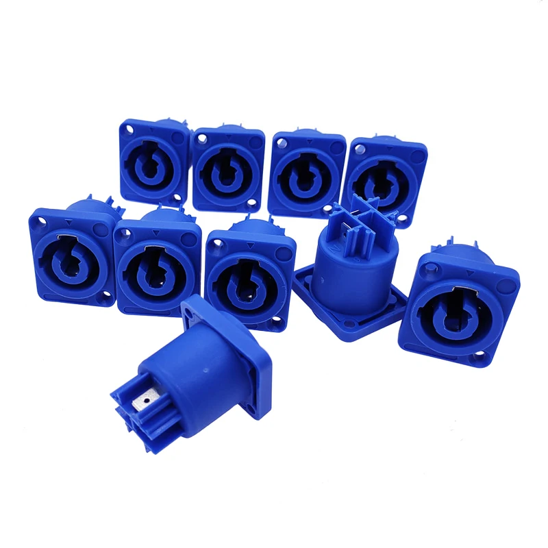 25PCS Powercon Connector 3 Pins 20A 250V Power Speaker Panel Socket Female For LED Screen Stage Lighting