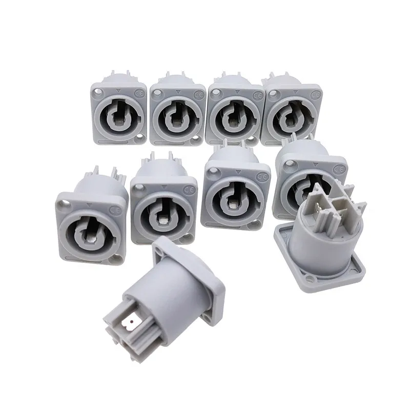 25PCS Powercon Connector 3 Pins 20A 250V Power Speaker Panel Socket Female For LED Screen Stage Lighting