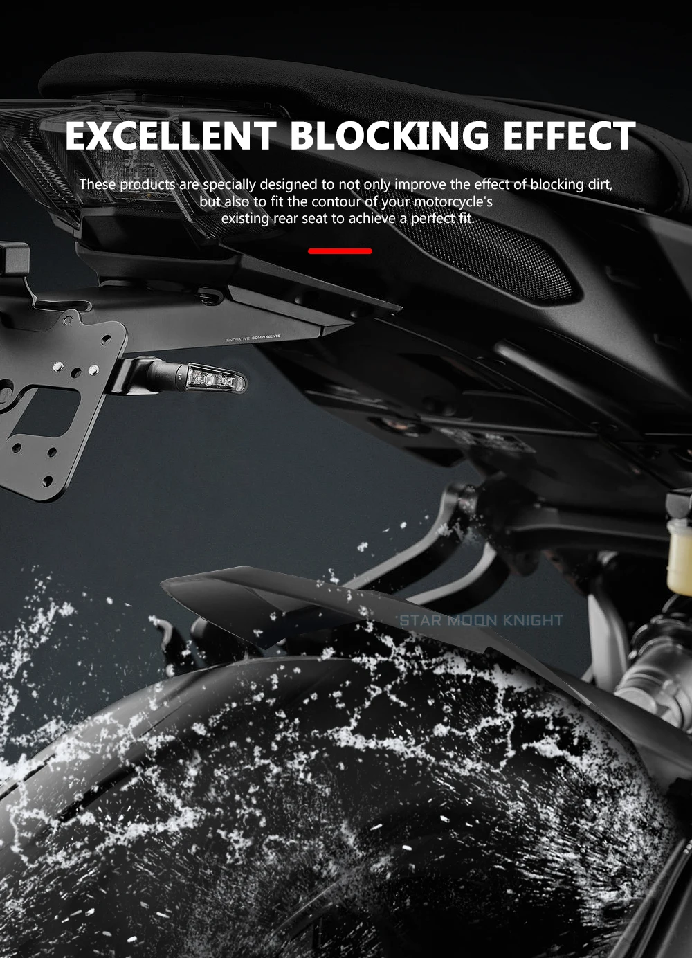 For YAMAHA MT09 MT 09 FZ-09 FZ09 Tracer 900 XSR 900 Motorcycle Accessories Rear Mudguard Fender Extender Hugger Extension